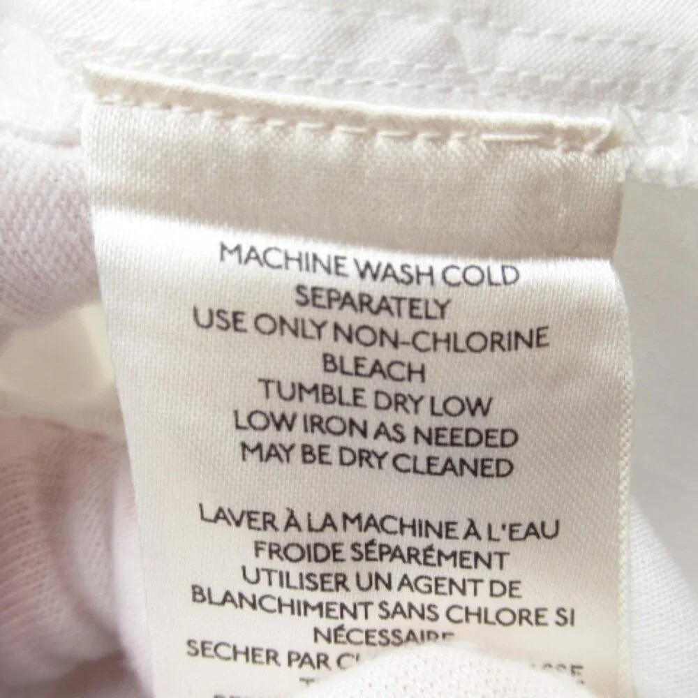Anthropologie Maeve Long-Sleeve Sailor Collared Ruffle-Front Blouse White M